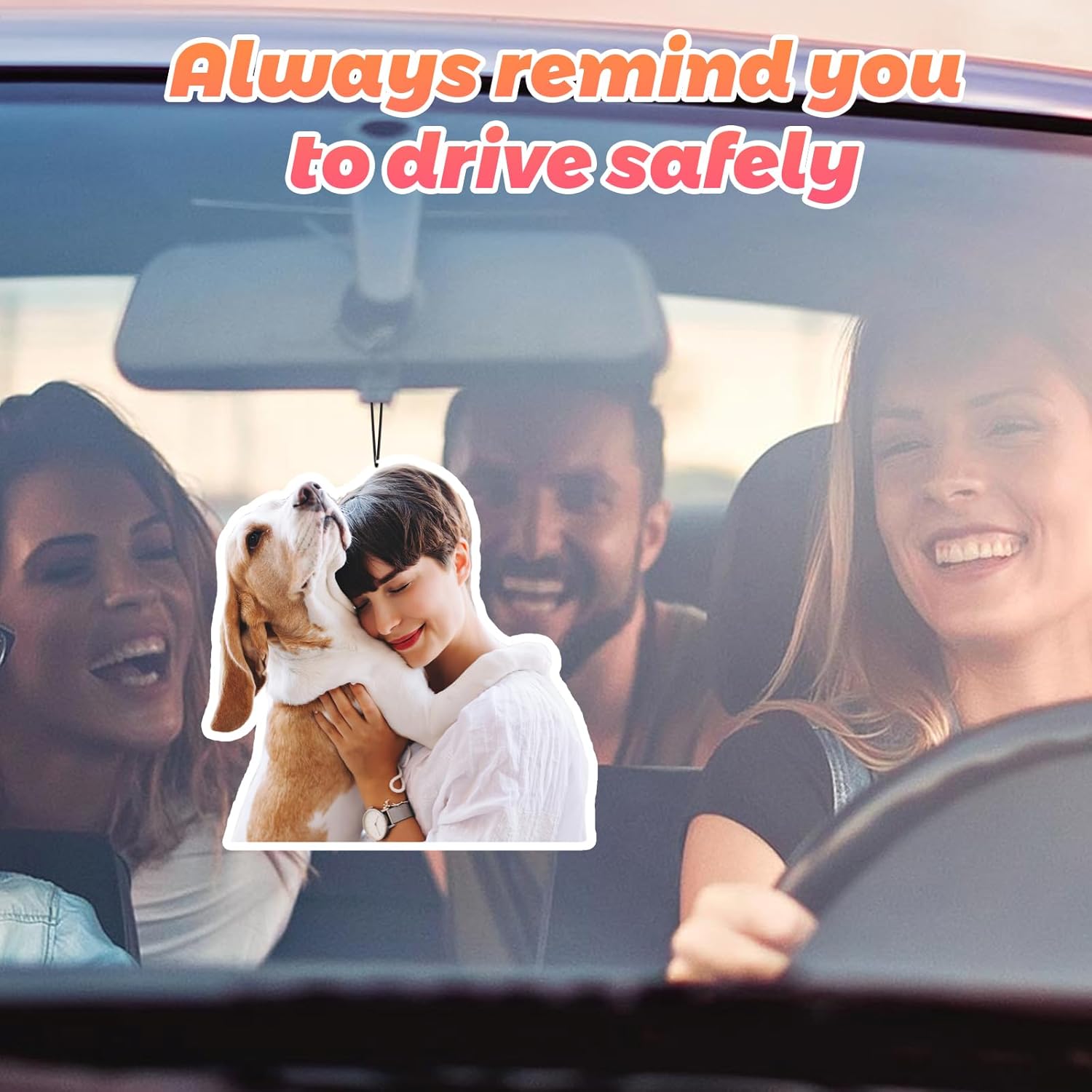 Custom Air Freshener for Car - Double Sided photo Personalized Air Freshener for Car