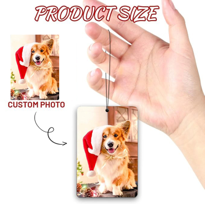 Custom Air Freshener for Car - Double Sided photo Personalized Air Freshener for Car