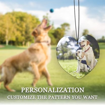 Custom Air Freshener for Car - Double Sided photo Personalized Air Freshener for Car