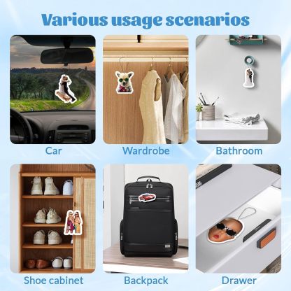 Custom Air Freshener for Car - Double Sided photo Personalized Air Freshener for Car