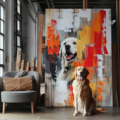 "The Beast On Fire" Special Edition Canvas-Artloverhouse