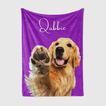 Custom Dog Face Blankets, Personalized Pet Photo Blanket, Fleece Dog Blankets, Customized Photo Throws, Dog Dad Gifts, Pet Lover Gifts