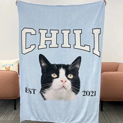 Custom Pet Portrait Blanket