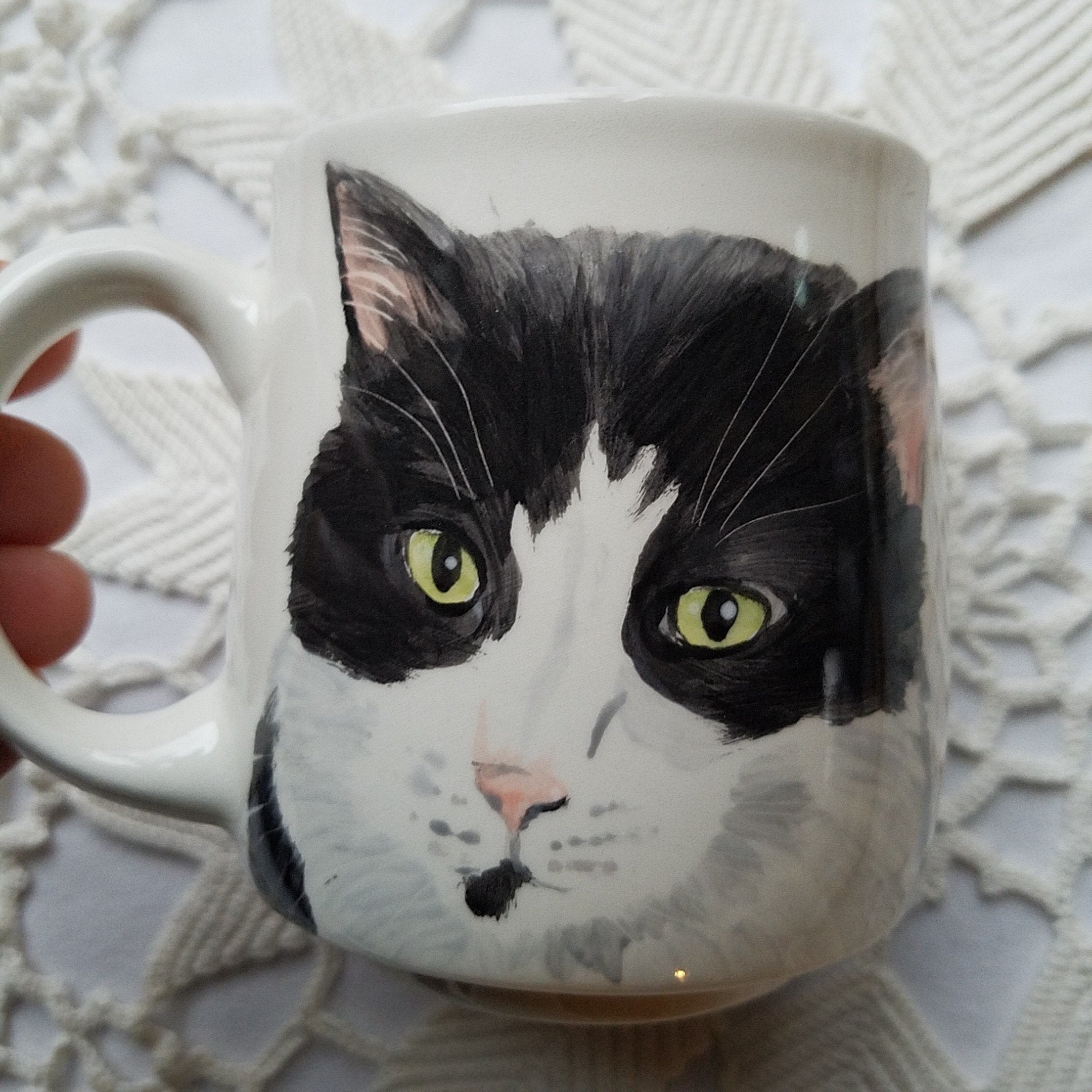 Hand Painted Pet Custom Mug Cat Mug Dog Mug Pet Mug