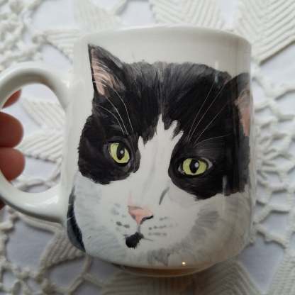Hand Painted Pet Custom Mug Cat Mug Dog Mug Pet Mug