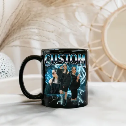 Custom Pet Mug, Using Pet Photo + Name, Custom Photo Vintage 90s