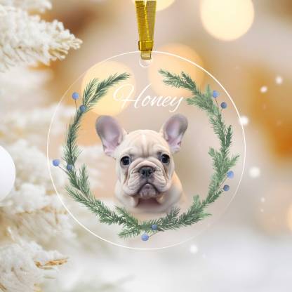 Personalized Pet Ornament, Custom Dog Christmas Ornament, Pet Ornament Using Photo