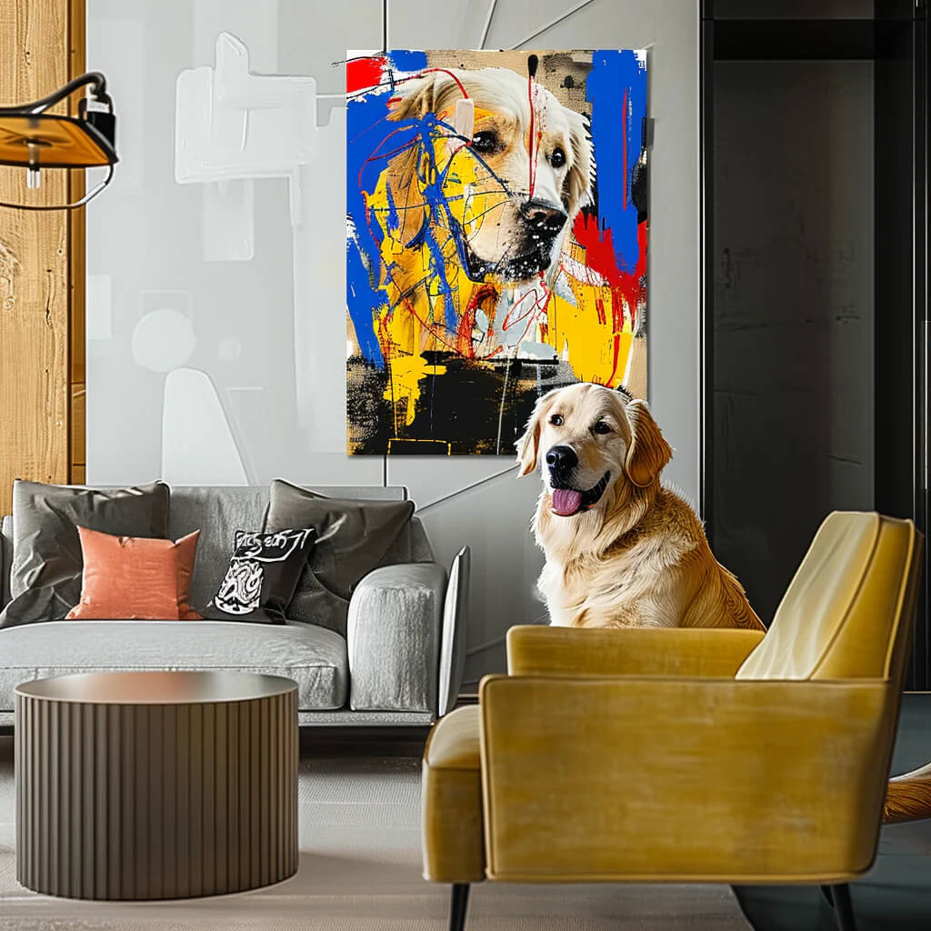 Graffiti Blue Funk Canvas-Artloverhouse