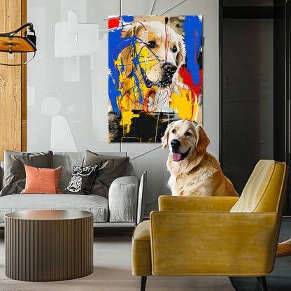 Graffiti Blue Funk Canvas-Artloverhouse