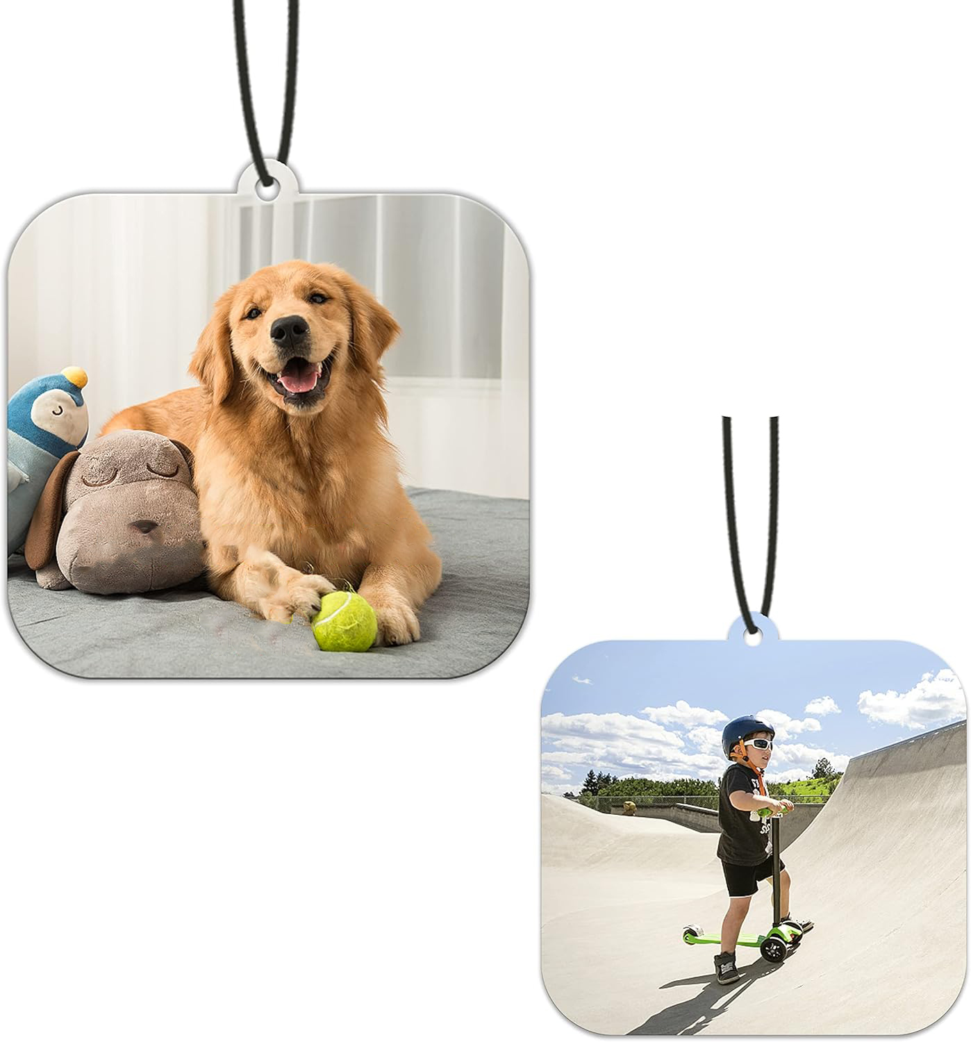 Custom Air Freshener for Car - Double Sided photo Personalized Air Freshener for Car
