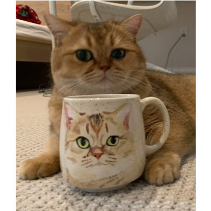 Hand Painted Pet Custom Mug Cat Mug Dog Mug Pet Mug