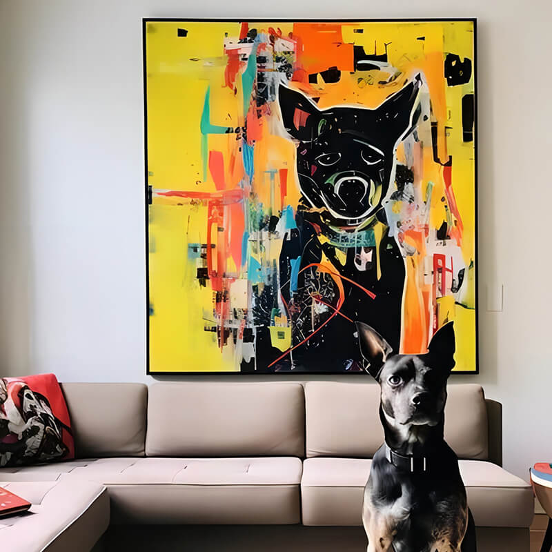 ’Yellow Graffiti‘ Canvas