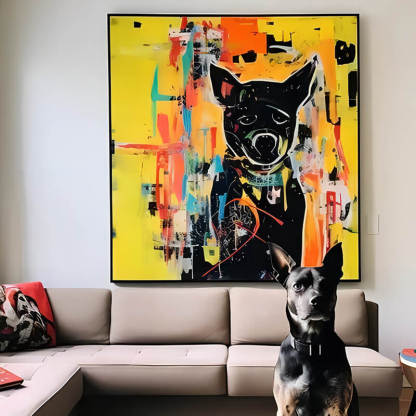’Yellow Graffiti‘ Canvas