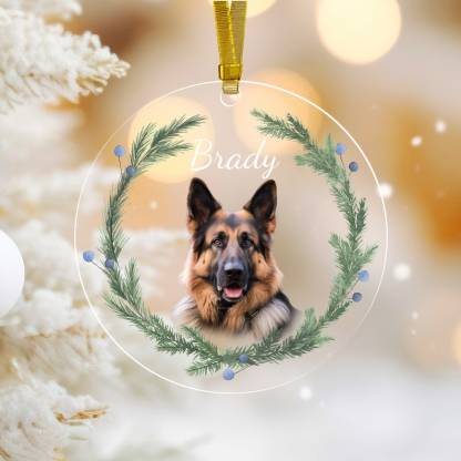 Personalized Pet Ornament, Custom Dog Christmas Ornament, Pet Ornament Using Photo