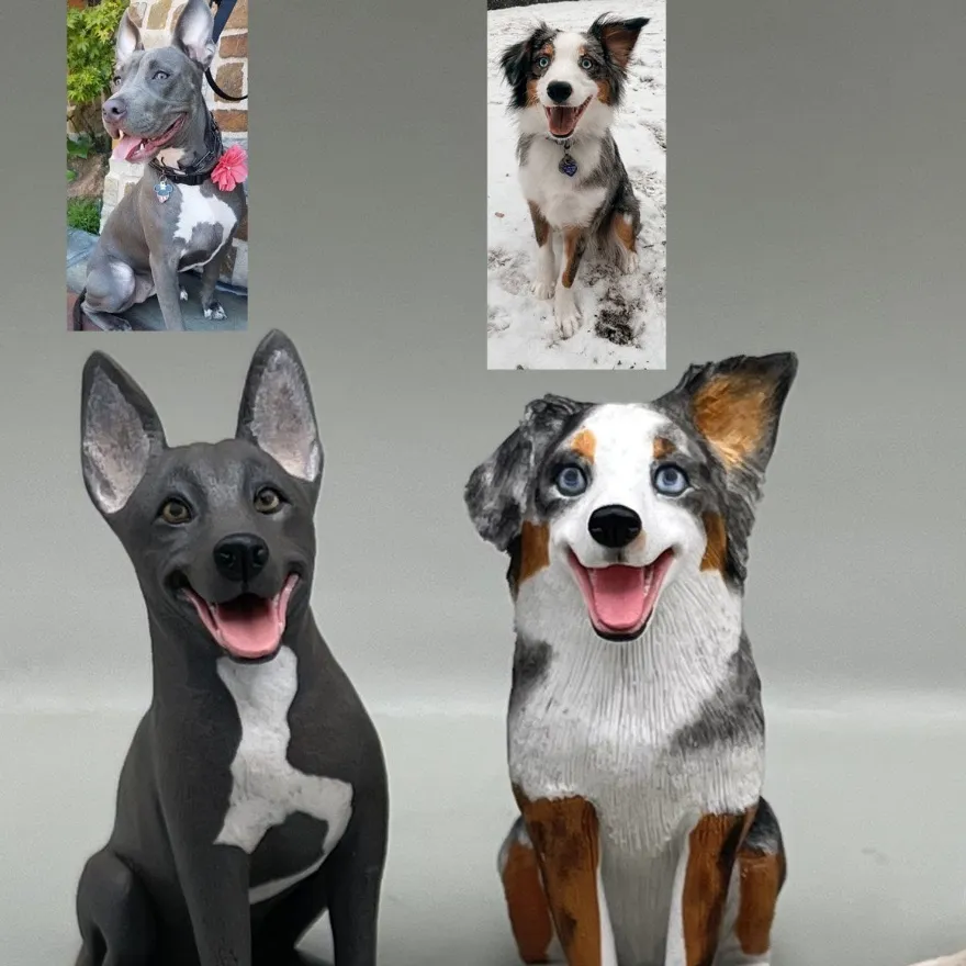 Custom Pet Sculpture – Multifunctional Pet Portrait Fridge Magnet