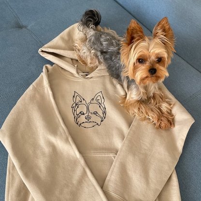Personalized Pet Embroidered Center Left Sweatshirt
