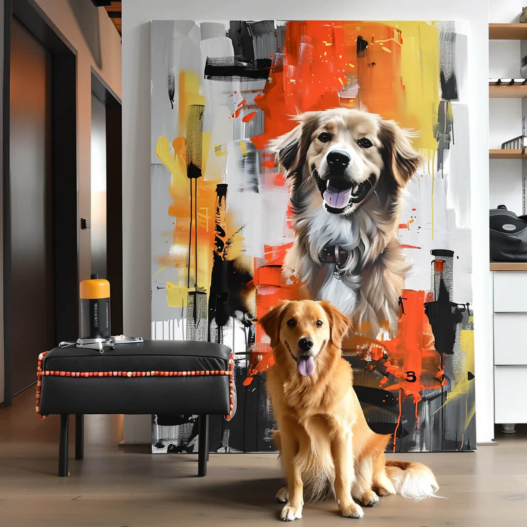 "The Beast On Fire" Special Edition Canvas-Artloverhouse