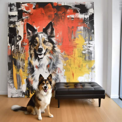 "The Beast On Fire" Special Edition Canvas-Artloverhouse