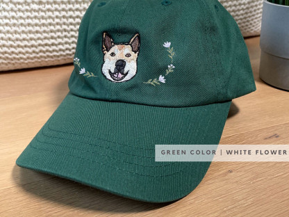 Custom Embroidered Pet Hat Using Pet Photo Personalized Dog Hat Cat Hat