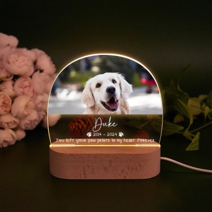 Personalized Pet Memorial LED Night Light,Custom Pet Loss Frame,Pet Photo Light Pet Loss Gift