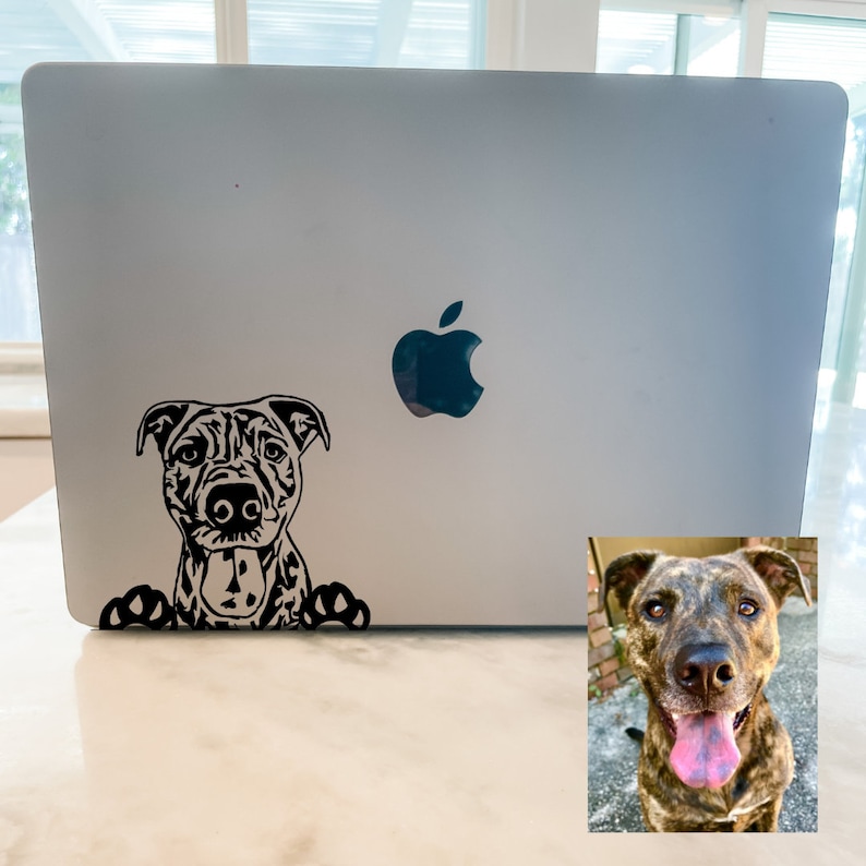 Custom pet portrait decal, dog decal, dog car decal, cat decal, pet memorial decal, custom decal, personalized decal, gift for pet lover-Artloverhouse