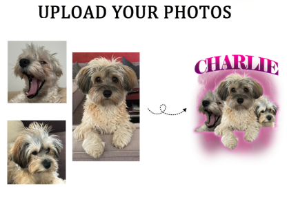 Personalized Pet Portrait Vintage Blanket
