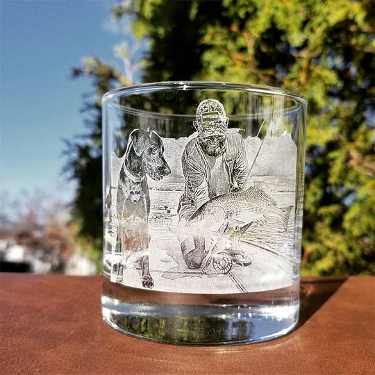 Custom Picture Rocks glass personalized whiskey glass-Artloverhouse