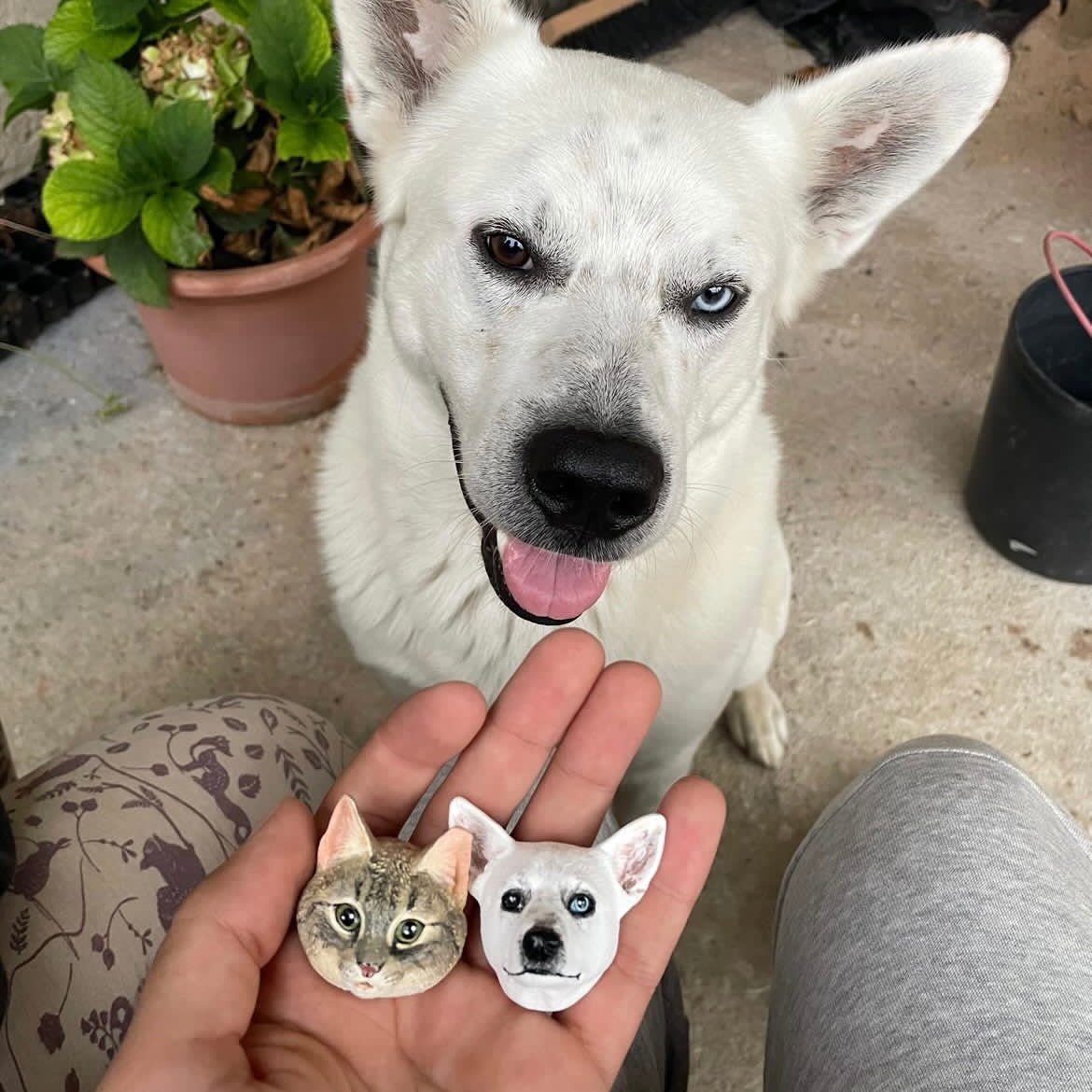 Custom Pet Sculpture – Multifunctional Pet Portrait Fridge Magnet