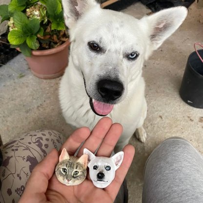 Custom Pet Sculpture – Multifunctional Pet Portrait Fridge Magnet