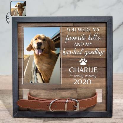Custom Photo My Hardest Goodbye - Memorial, Sympathy Gift For Dog Owne
