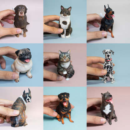 Custom Pet Sculpture – Multifunctional Pet Portrait Fridge Magnet