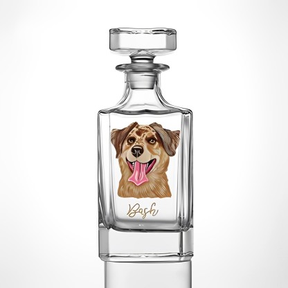 Custom Whiskey Bottles with Pet Portraits