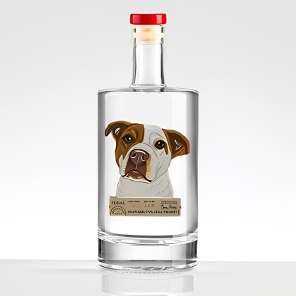 Custom Whiskey Bottles with Pet Portraits