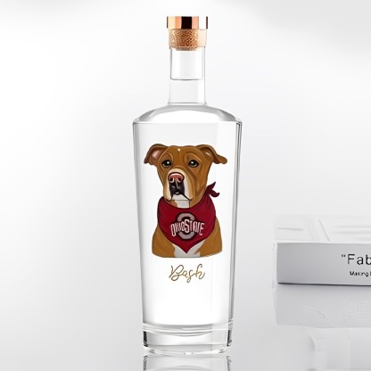 Custom Whiskey Bottles with Pet Portraits
