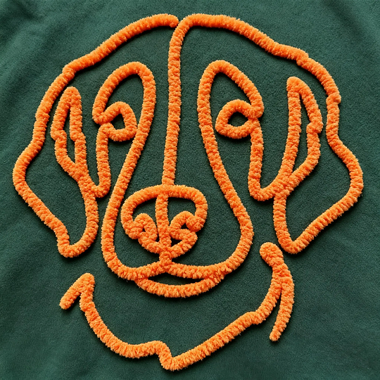 Custom Chenille Yarn Embroidered Pet Sweatshirt, Embroidered Pet Portrait, Gift For Dog Dad/Mom