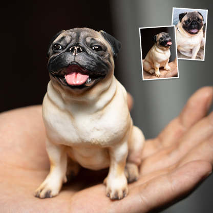 Custom Pet Sculpture – Multifunctional Pet Portrait Fridge Magnet