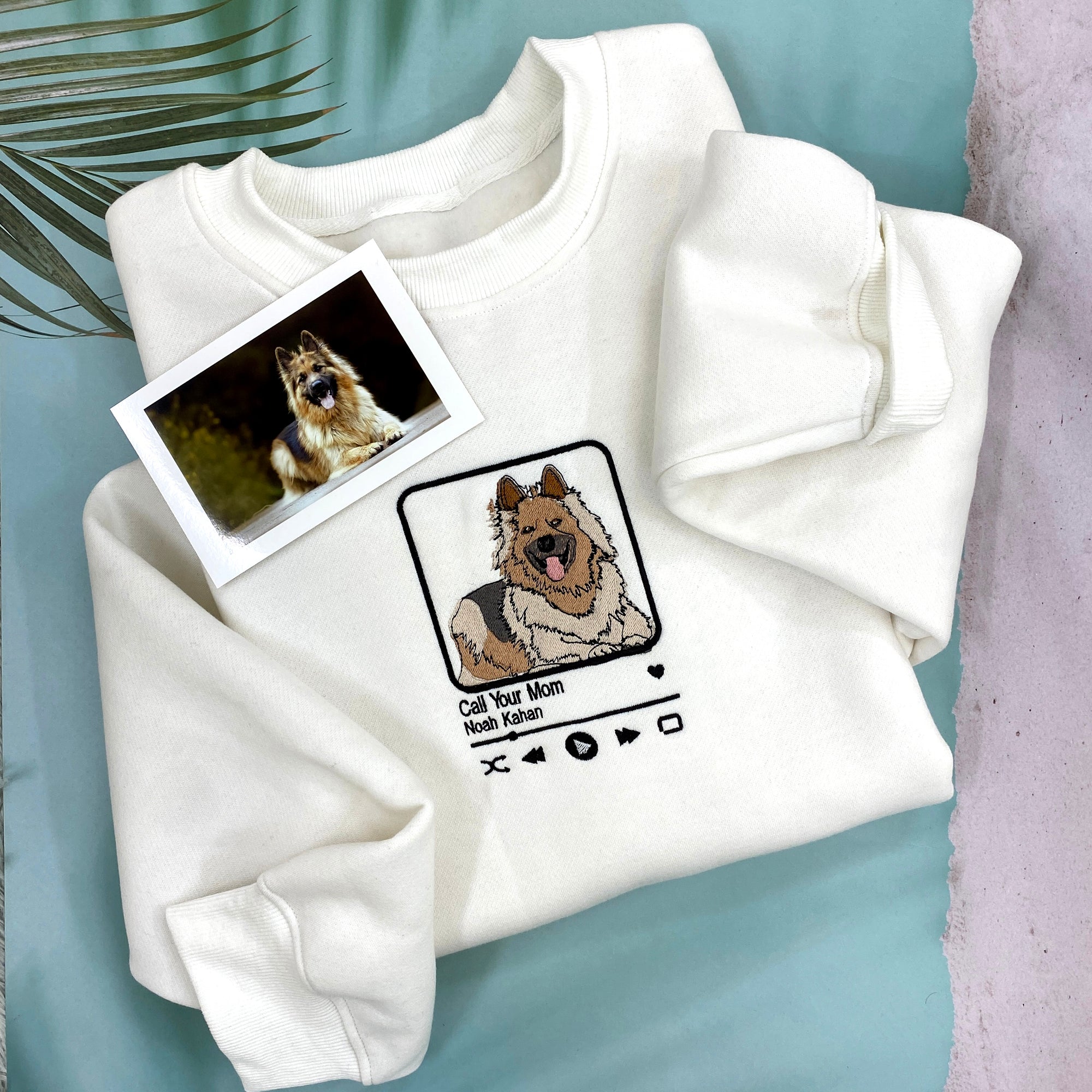 Custom Pet Photo Music Embroidery Player