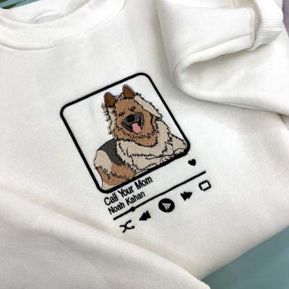 Custom Pet Photo Music Embroidery Player
