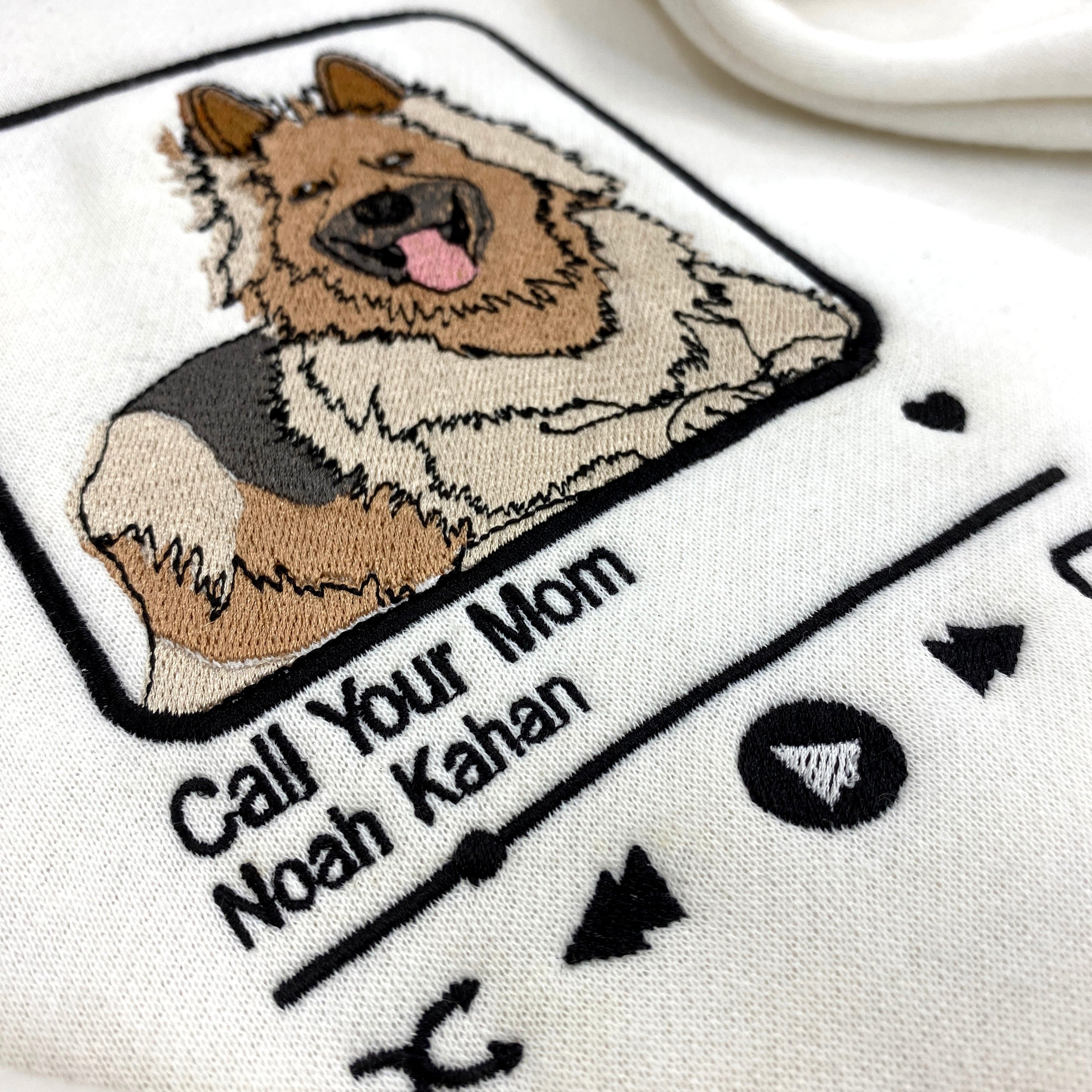 Custom Pet Photo Music Embroidery Player