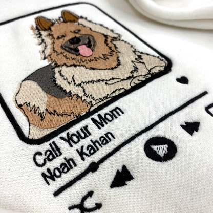 Custom Pet Photo Music Embroidery Player