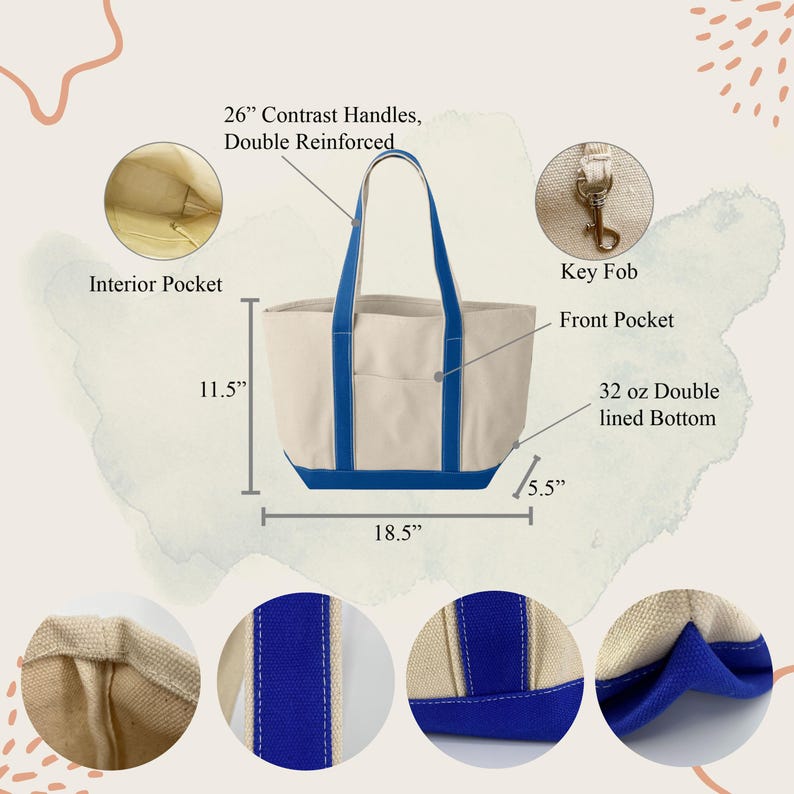 Customized Pet Face Embroidered Women's Canvas Handbag, Christmas Gift For Mom