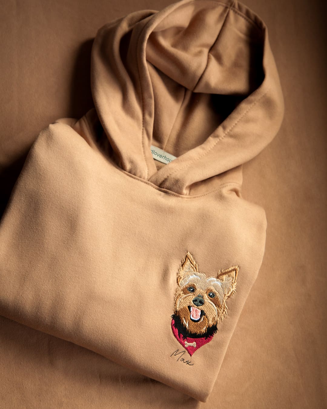 Custom Pet Color Embroidered Sweatshirt T-Shirt - Multiple Pet Portraits Available