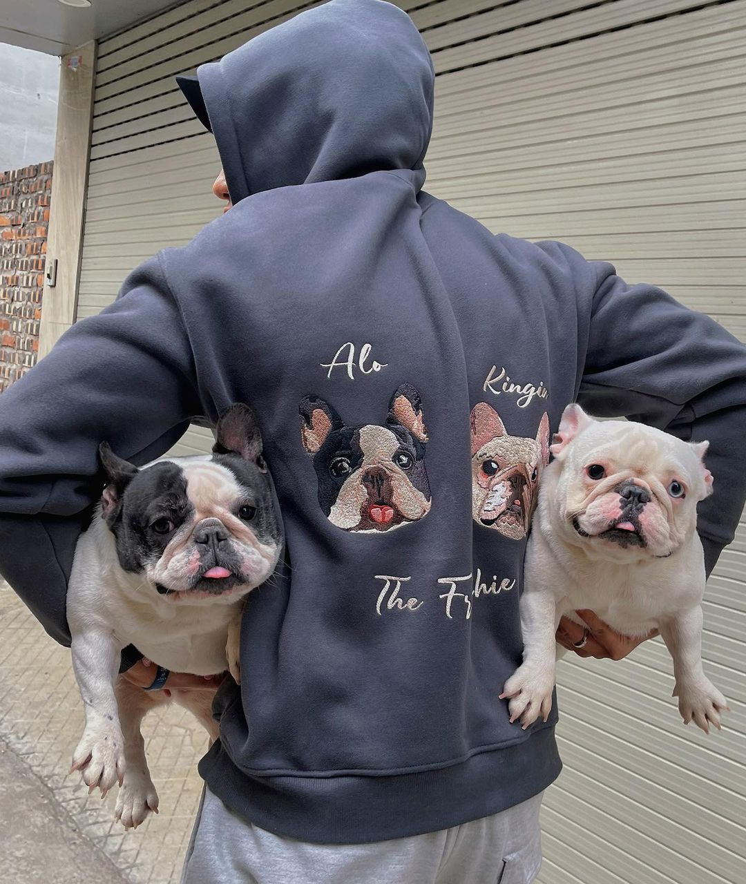 Personalized Embroidered Hoodie Custom Head Cute Gift for Animal Lovers