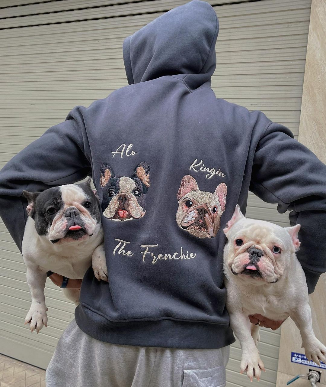 Personalized Embroidered Hoodie Custom Head Cute Gift for Animal Lovers