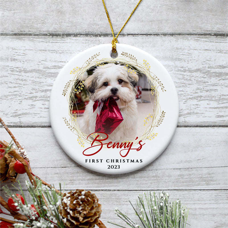 First Christmas Personalized Christmas Ornaments Custom Photo Gift