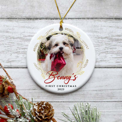 First Christmas Personalized Christmas Ornaments Custom Photo Gift