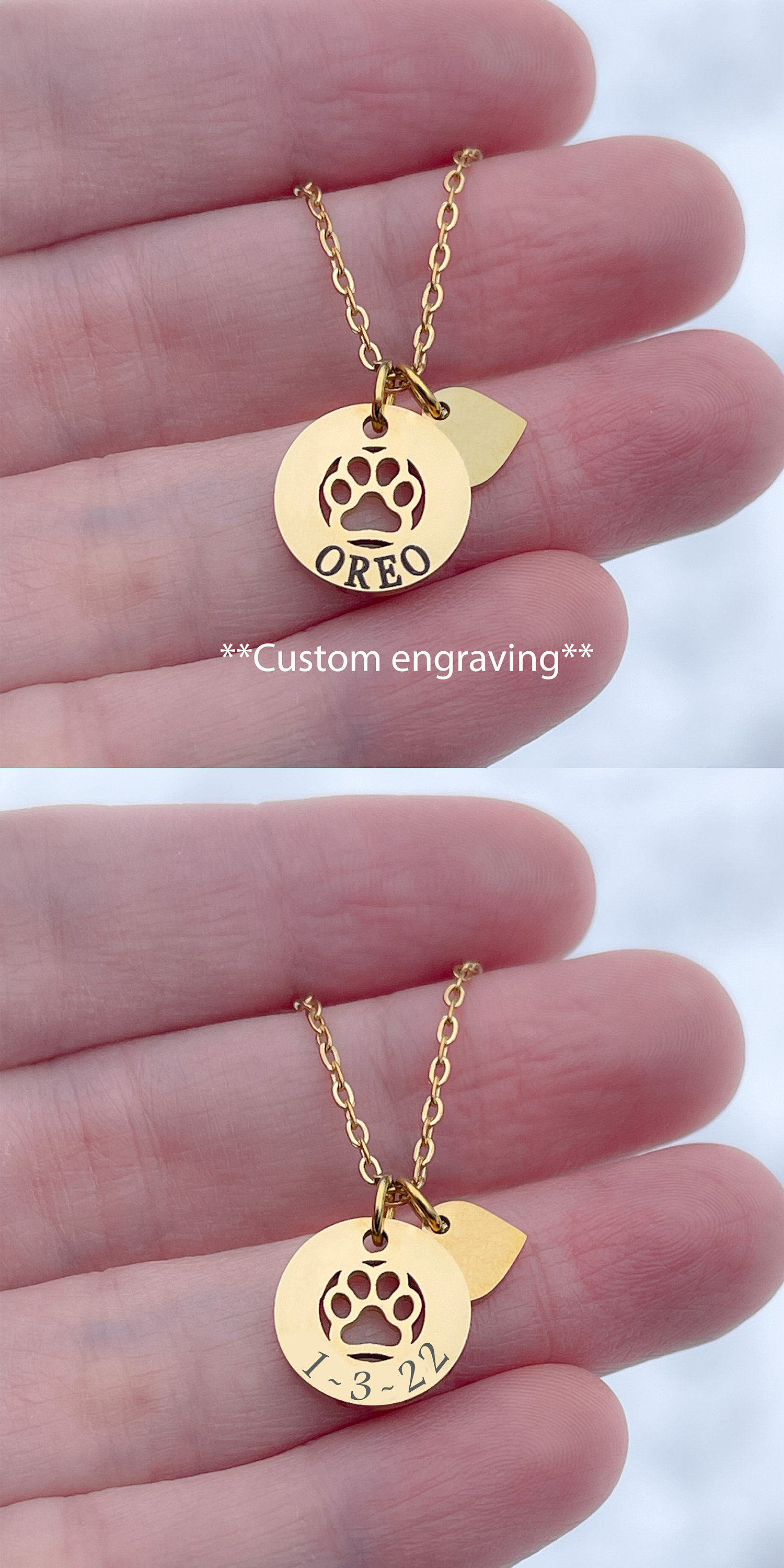 Custom Birthstone Charm Dog Necklace Personalized Dog Bracelet Keychain, Loss of Dog Cat memorial Jewelry