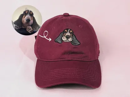 Embroidered Pet Portrait Baseball Cap