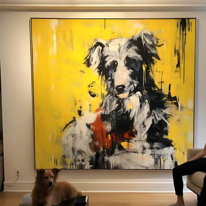 ’Yellow Graffiti‘ Canvas