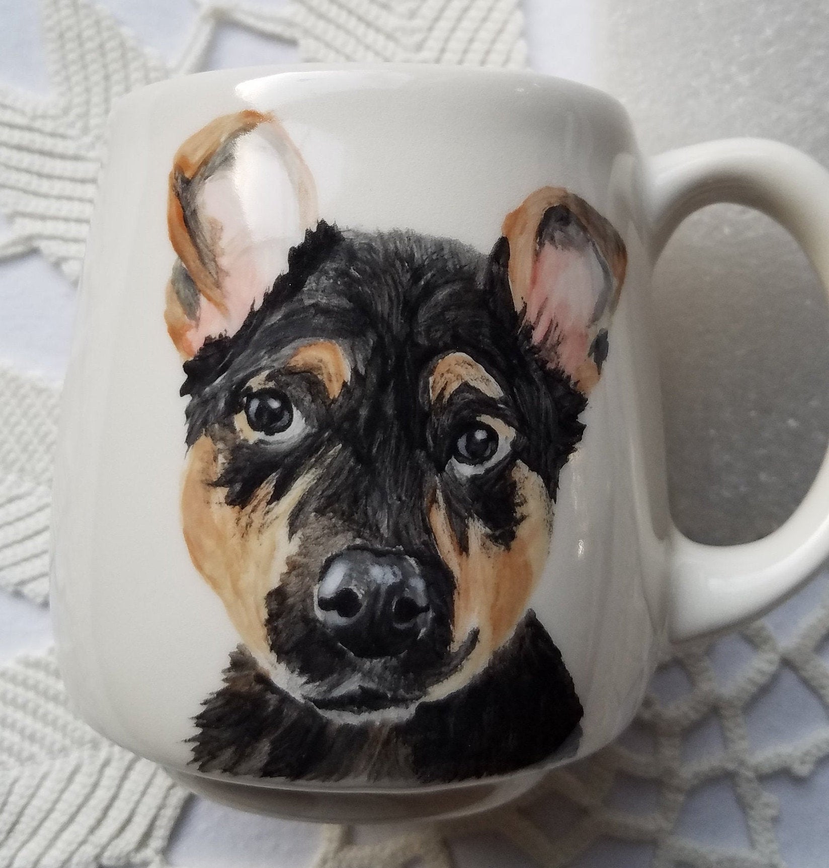 Hand Painted Pet Custom Mug Cat Mug Dog Mug Pet Mug